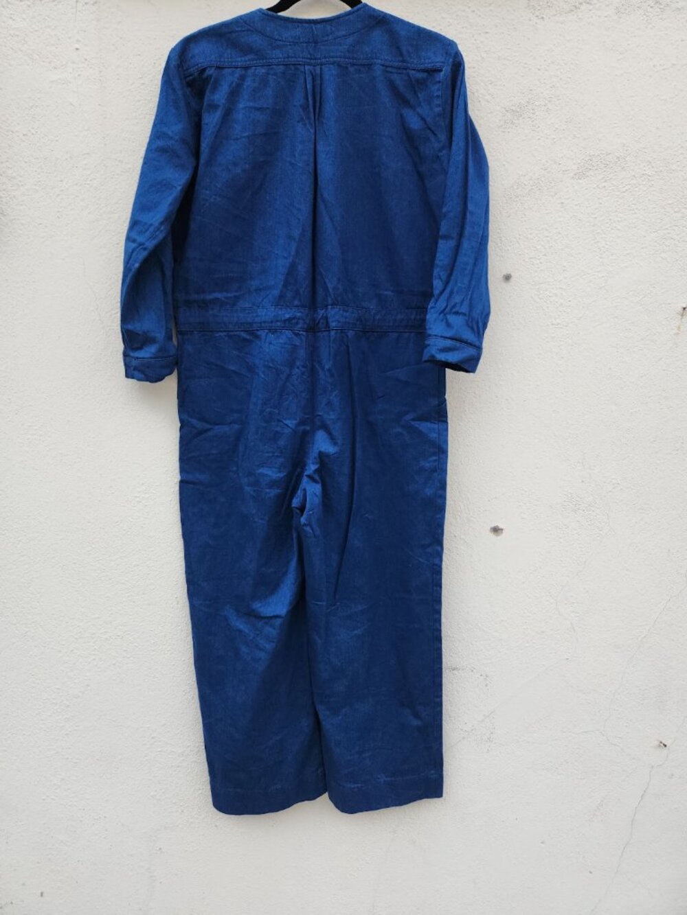 Micaela Greg 100% Cotton Blue Tie Coverall Made In Usa — image 3 of 6